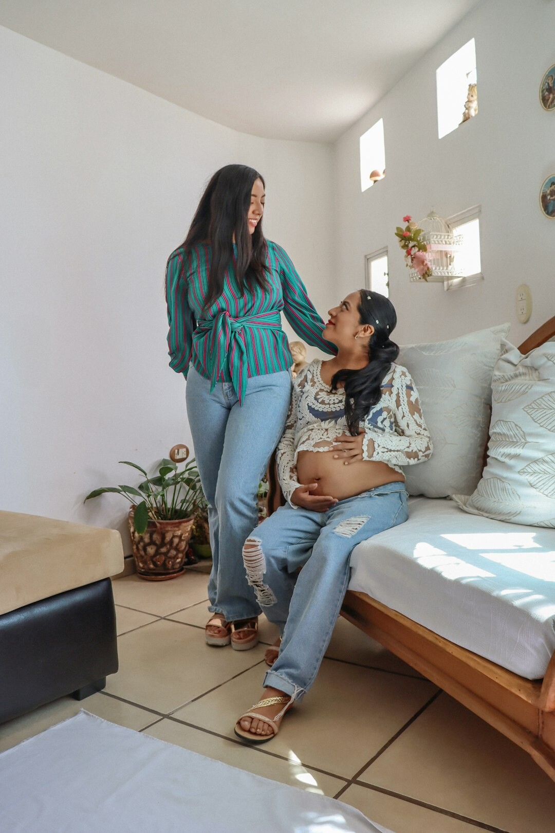 Mexican insurance advisor smiling while consulting a client