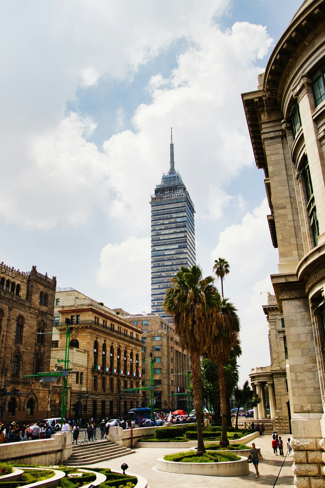 Modern insurance office building exterior in Mexico City
